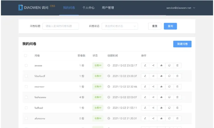 问卷表单系统DWSurvey(图2)